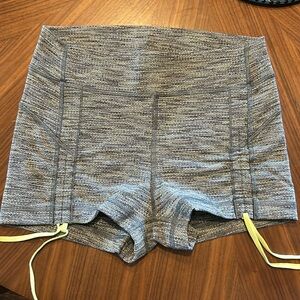 Lululemon shorts, size 6. Gray/yellow